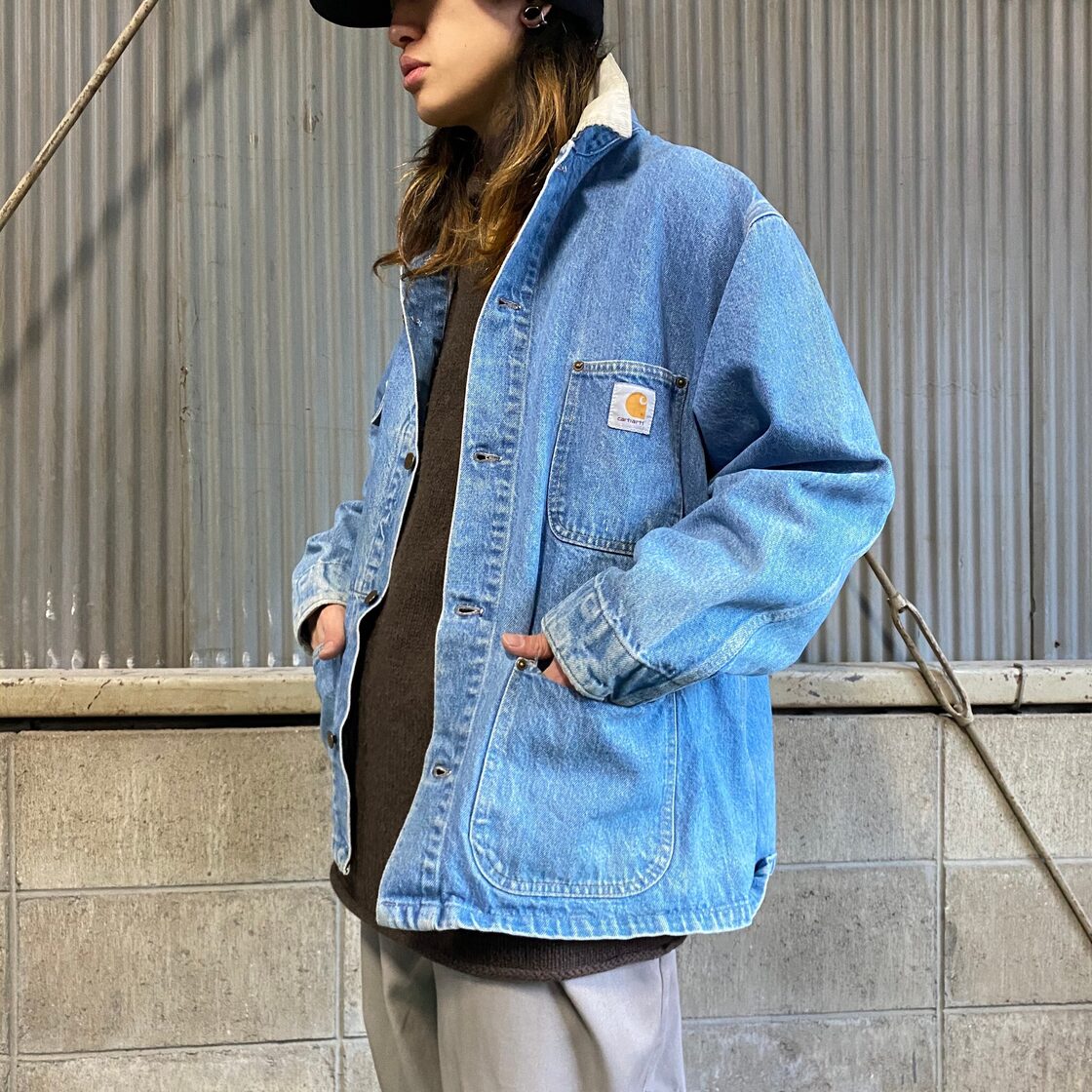 80年代 ビンテージ Carhartt カーハート デニム ブランケットライナー 