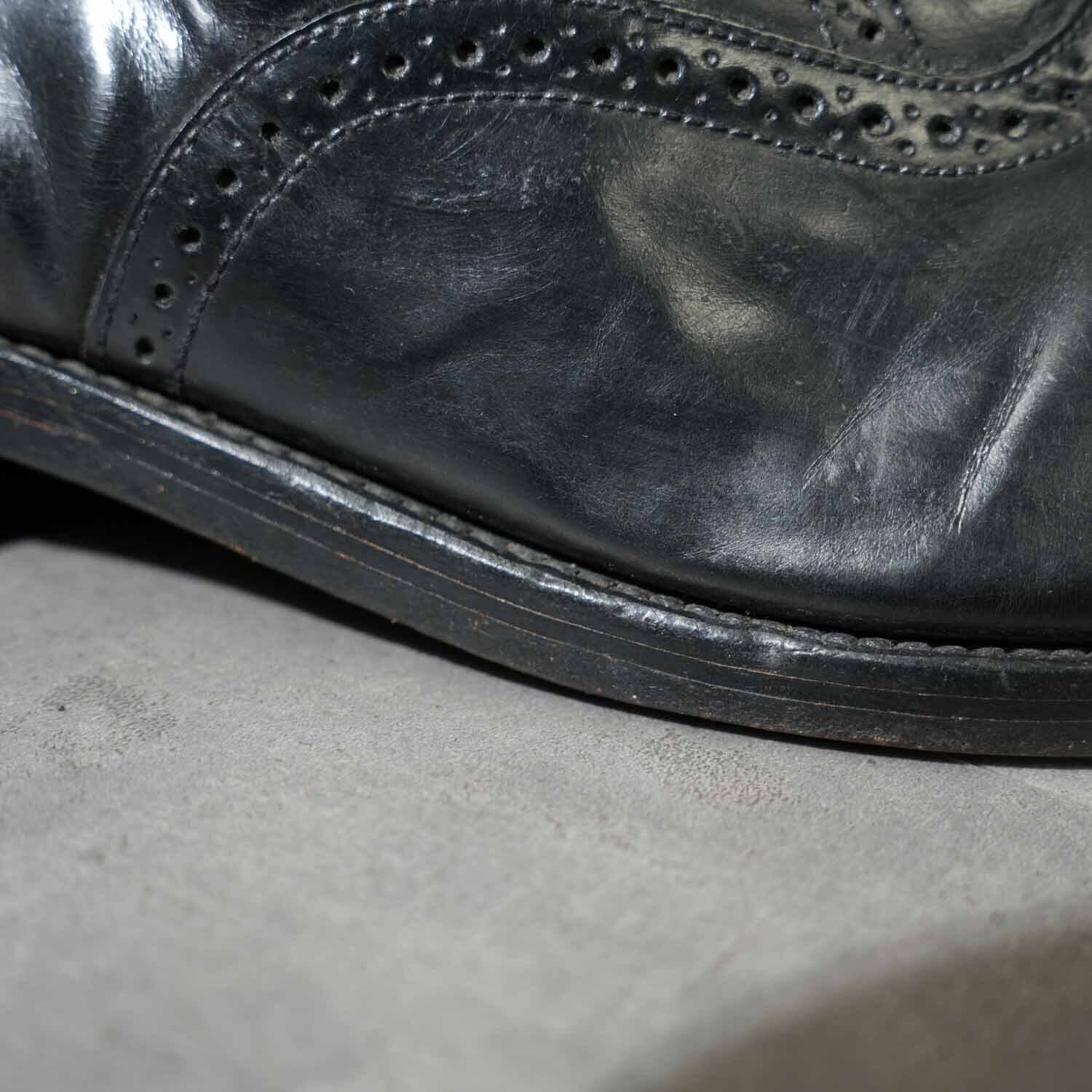 Loake ローク ウイングチップ レザーシューズ ブラック イングランド製