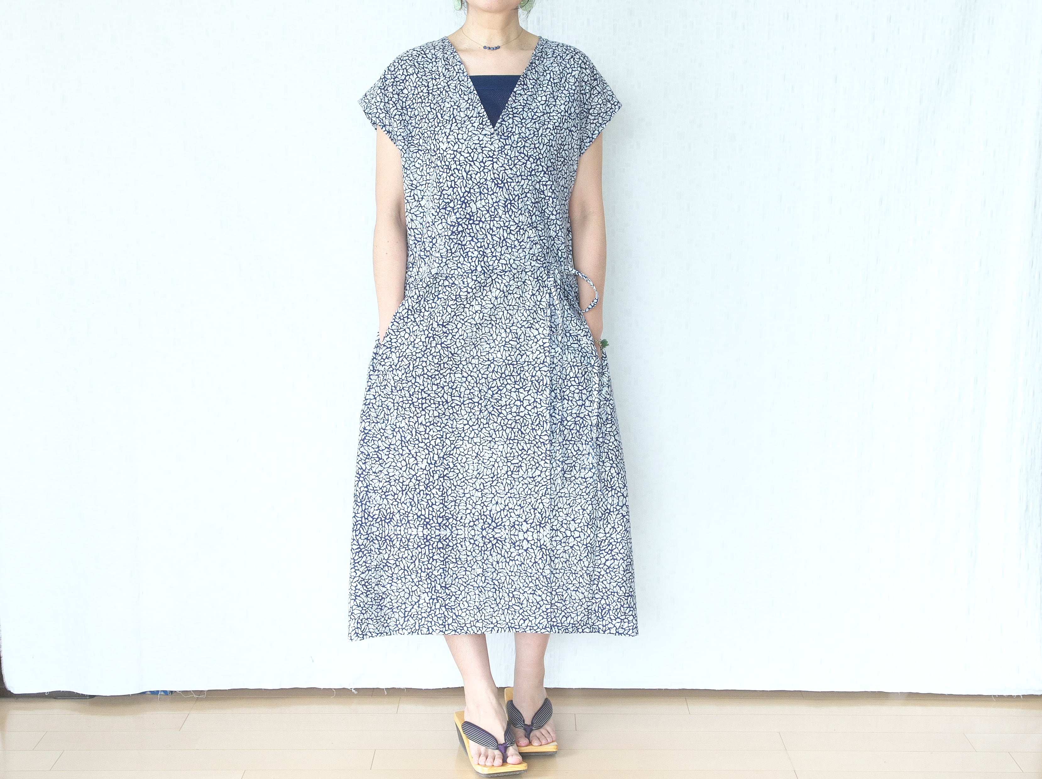 AOdaikanyama カシュクールワンピース セール】 麻調カシュクールワンピース《2025summer catalog item