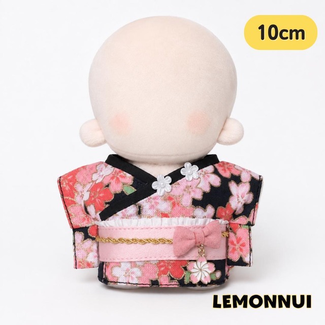 10cm 12cm 花柄 浴衣 和服 着物 ぬい服 推しぬい 推し活 綿人形 棉花娃娃 ちびぬい服 ちびぐるみ コットンドール 綿人形 cotton doll