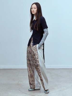 【26AW】THINGS THAT MATTER シングスザットマター / パンツ / LEOPARD WARP PRINT SWEAT PANTS　0586TM0677P