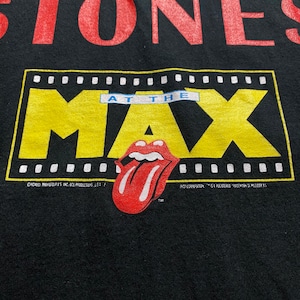 vintage 1990’s THE ROLLING STONES music tee “Live At The Max”