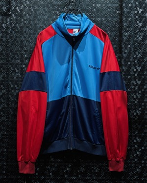 【ÆIEM】"adidas” vintage tri-color hooded track jacket with layered panel design