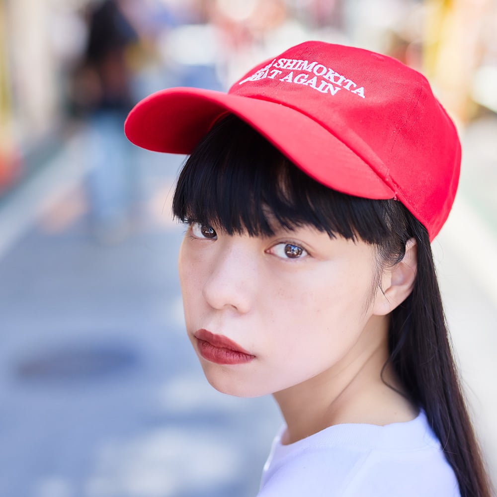 MAKE SHIMOKITA GREAT AGAIN キャップ【RED】（完全受注生産）