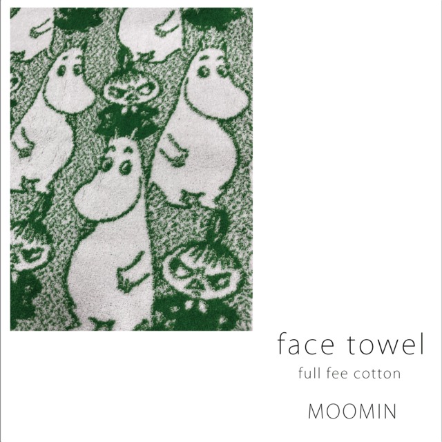 『MOOMIN』北欧デザイン　フェイスタオル