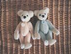 Vintage Mohair twin teddy bears (Boy)