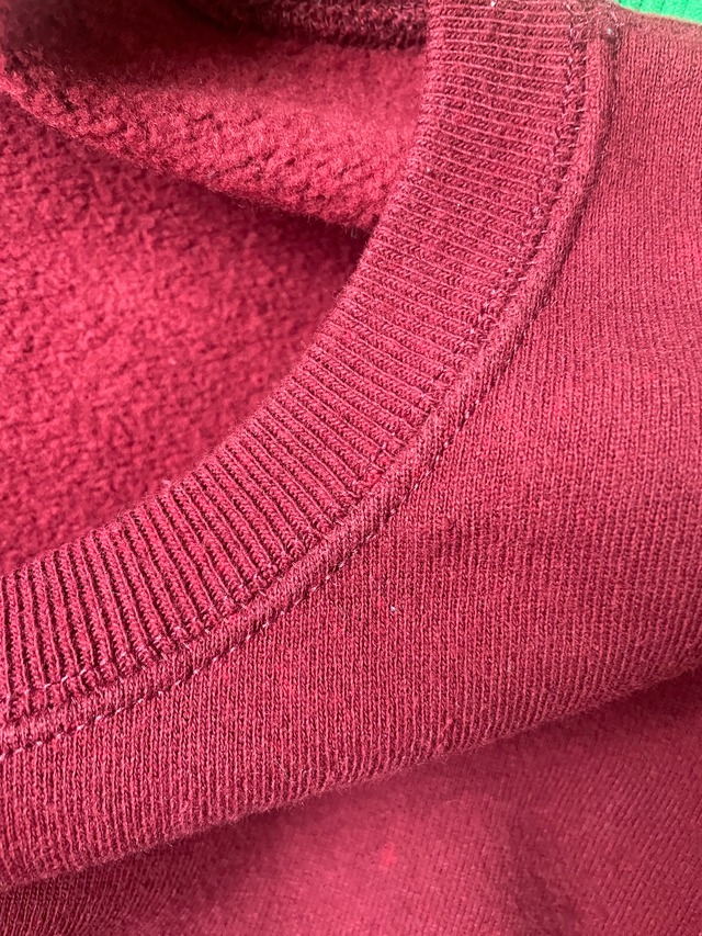80s-90s MADE IN USA Solid Sweatshirt / Burgundy