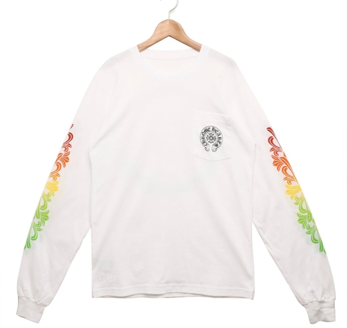 クロムハーツ CHROME HEARTS カットソー ロンT シャツ ホースシュー ホワイト