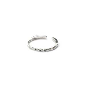 S925 THIN TWIST RING SIVER