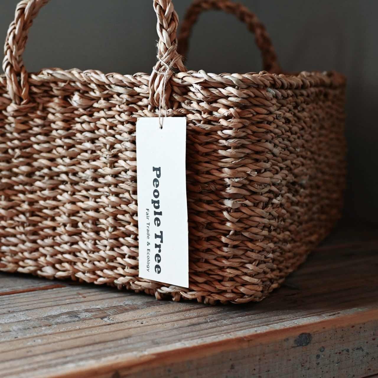 6/13 再入荷 】PEOPLE TREE ホグラ ナチュラルバスケット 3個セット