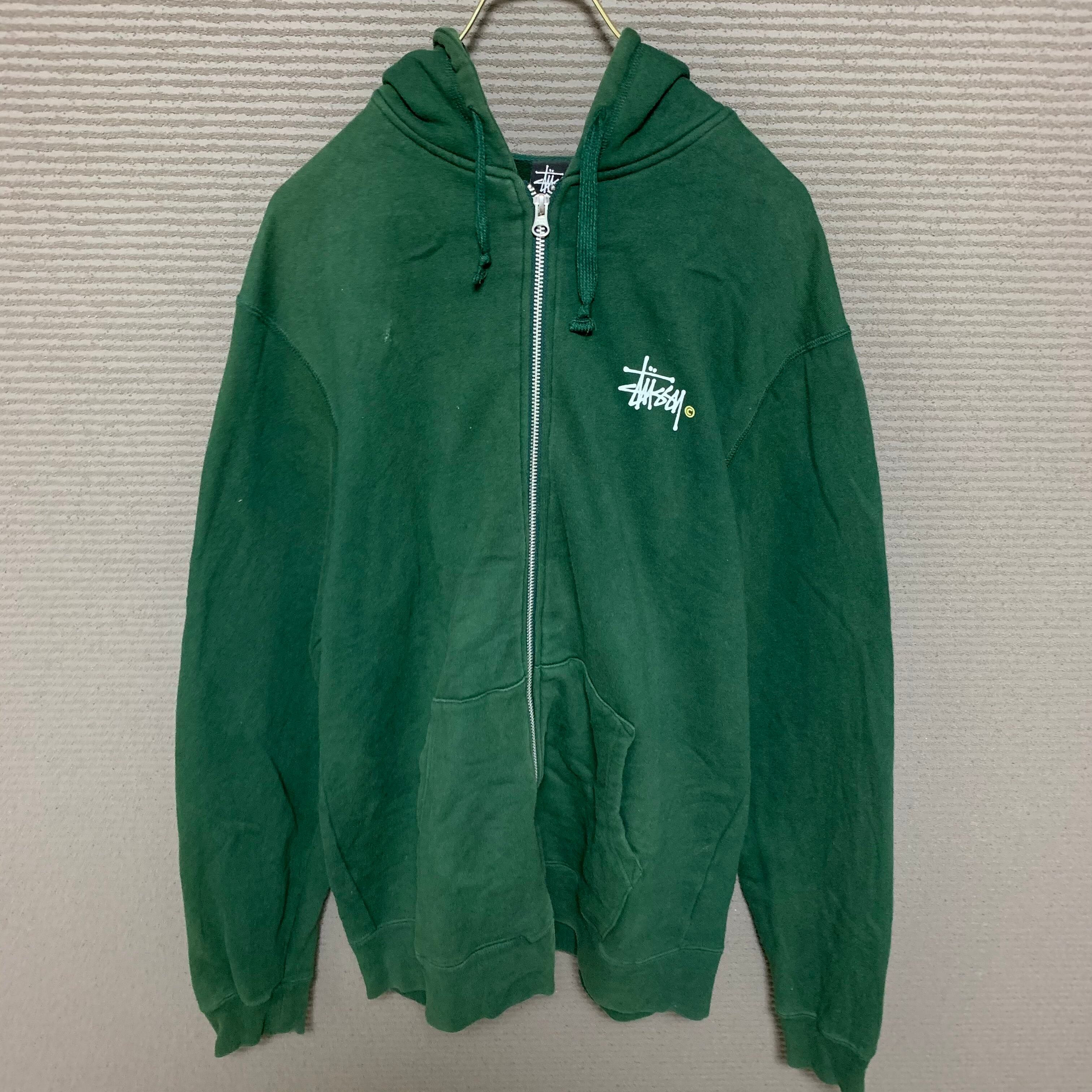 【人気カラー】stussy ステューシー パーカー フルジップ 古着 XL