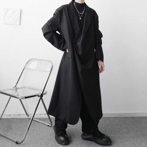 Draped Lapel Long Coat【TR3373】