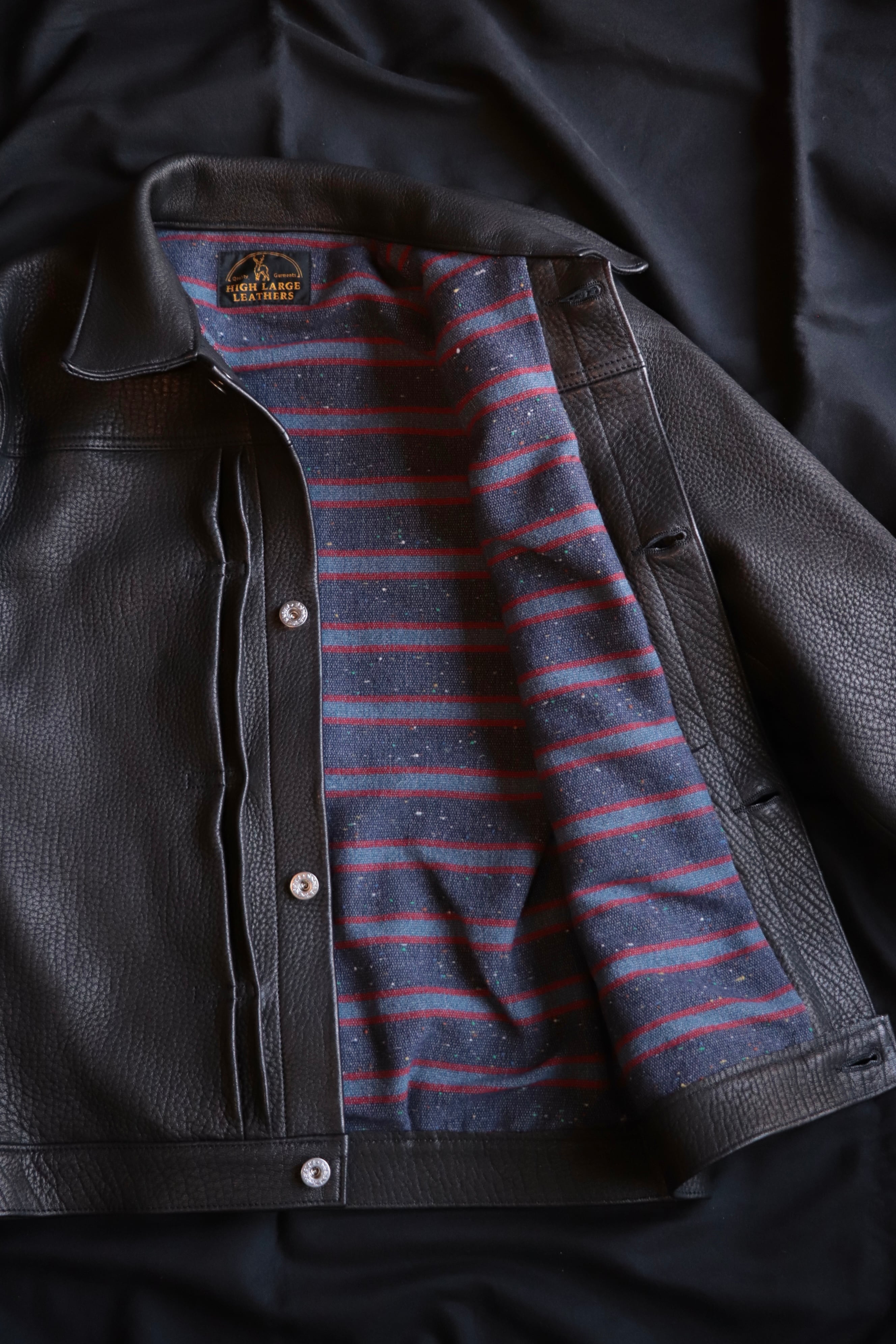 ハイラージレザーズ　レザーベスト サイズ38 HIGH LARGE LEATHERS/ハイラージレザーズ】「Oklahoma City”WW2