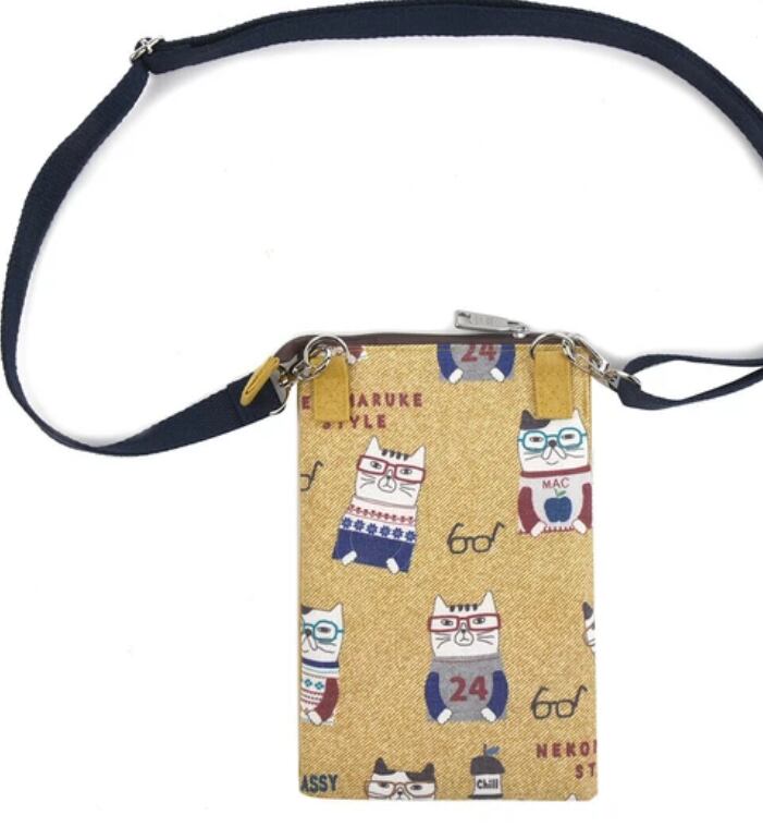 ネコまるけ　ミニサコッシュ　猫