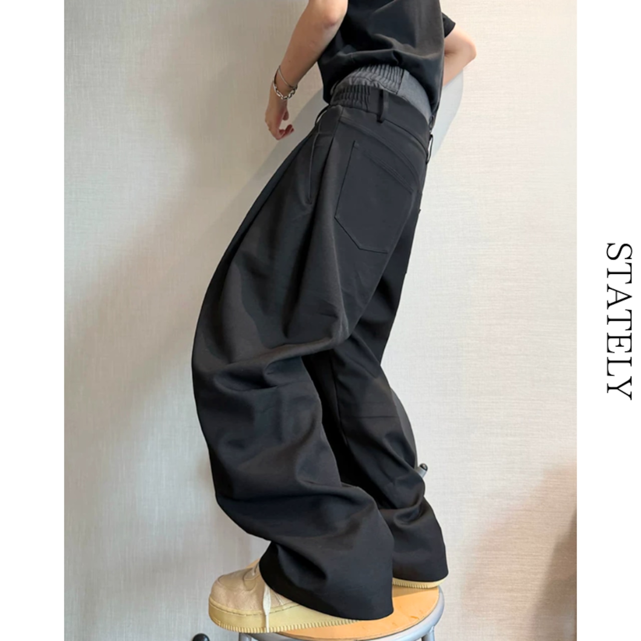 Double Waist バレルパンツ_B21・画像7