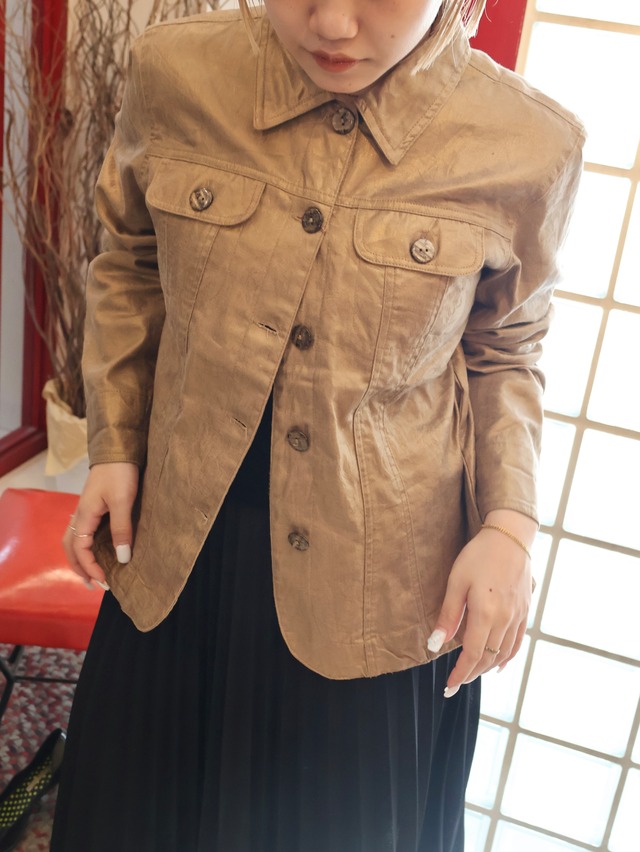 cotton metallic design jacket【1867】