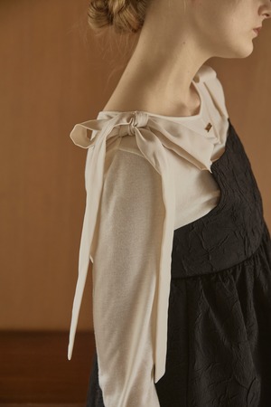 AM570923 jacquard peplum bustier【set up可】