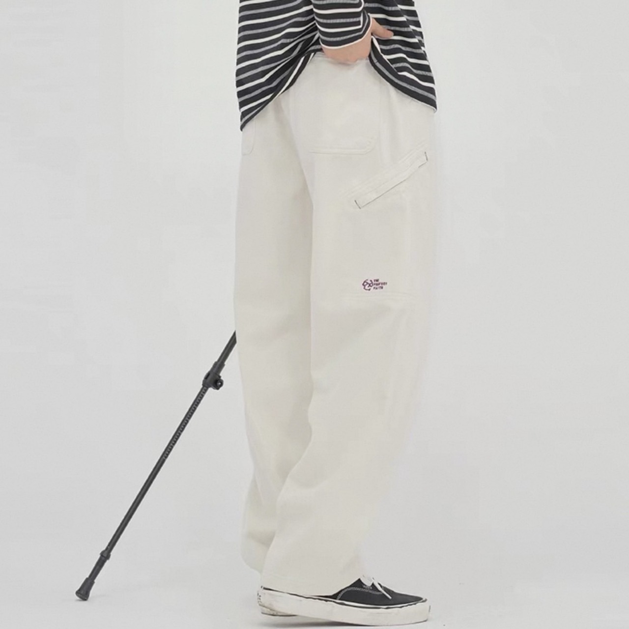 Loose fit utility cargo pants 0653 - 5