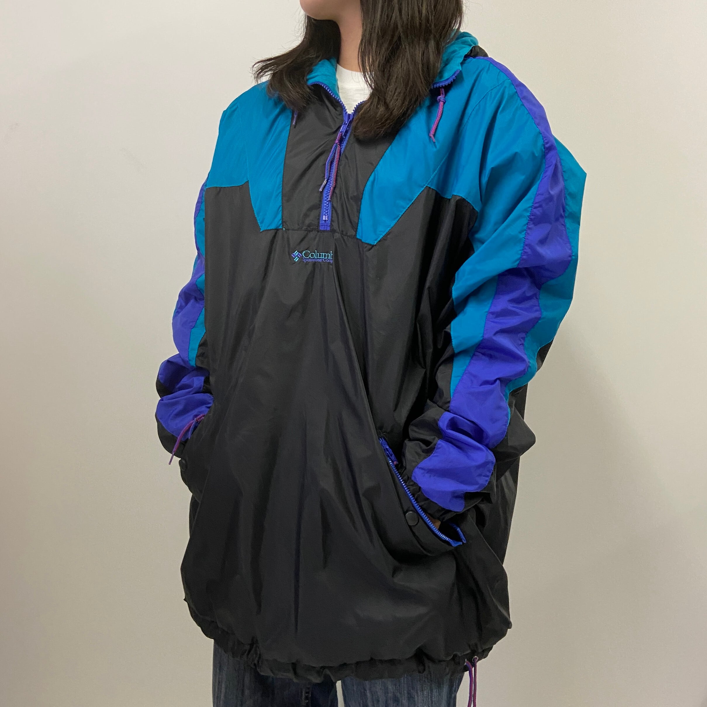 90s Columbia マウンテンパーカー プルオーバー