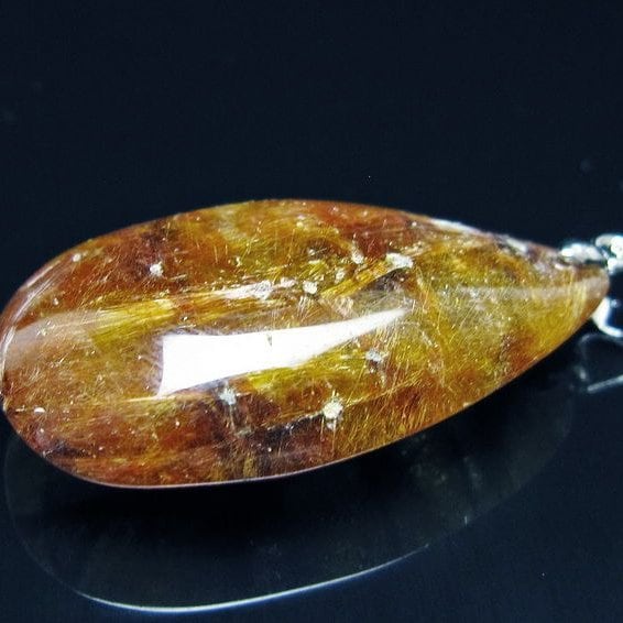 ルチルクォーツ ペンダント 一点物 メール便可 [M便 1/20] 112-13023