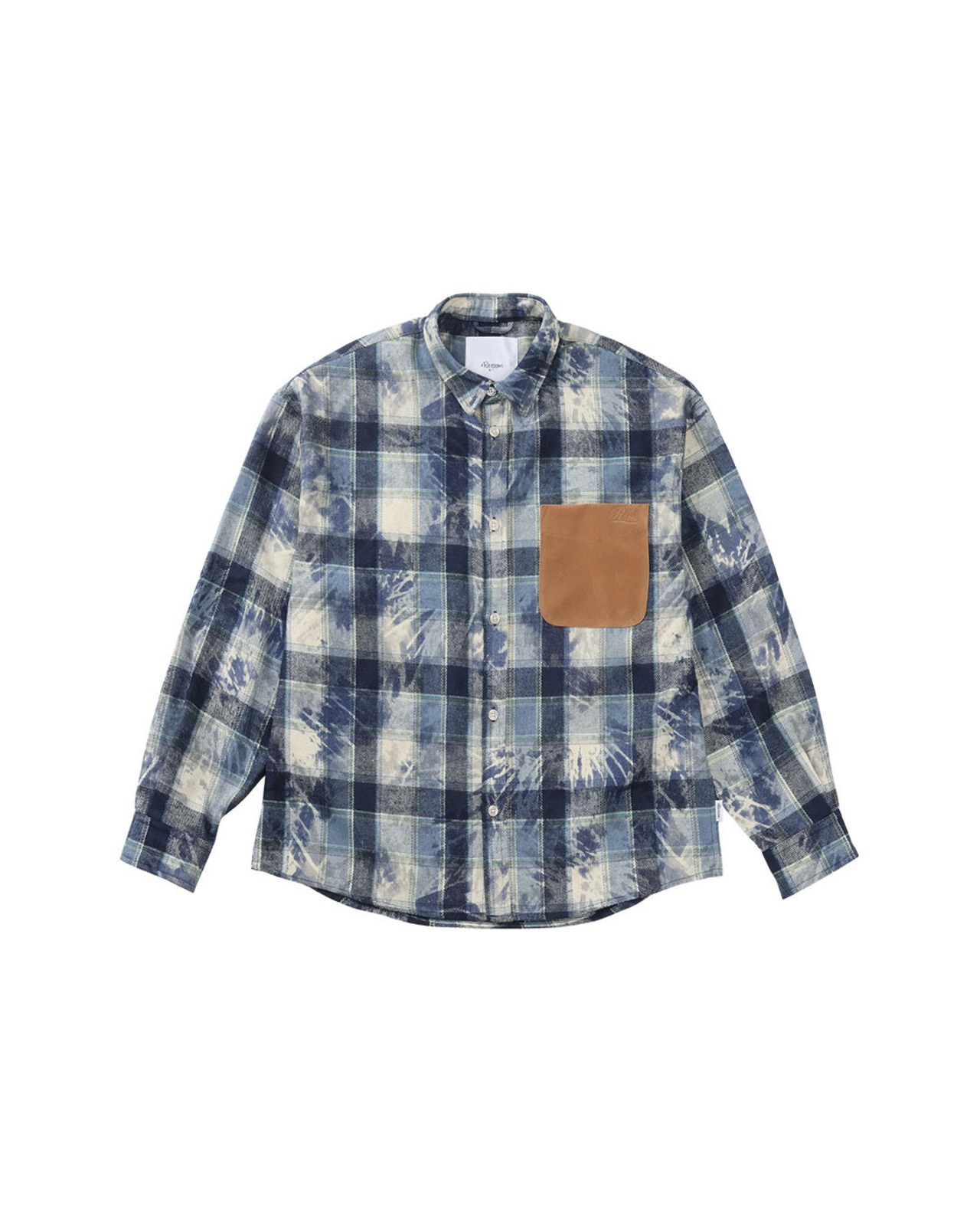 【#Re:room】SUEDE POCKET CHECK SHIRTS［RES134］