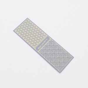 栞　箔押し　ブルージーン（２枚）