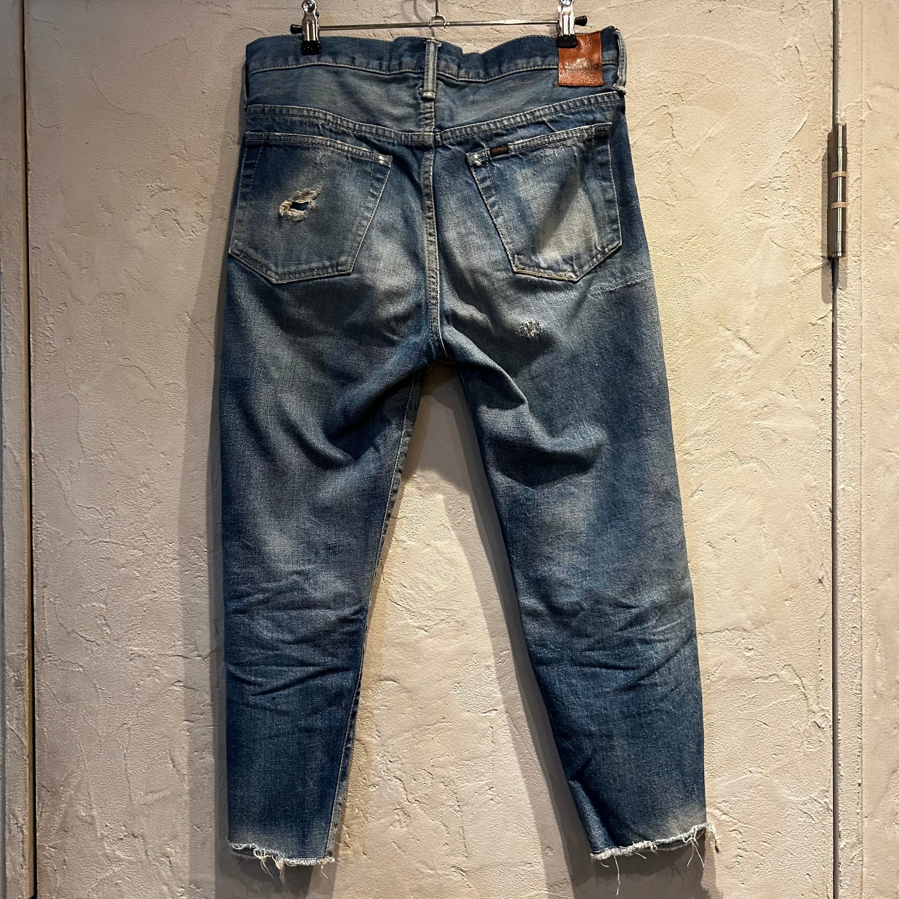 chimala チマラ Cropped Denim Pants デニムパンツ インディゴ chimala チマラ Cropped Denim Pants デニムパンツ インディゴ