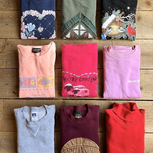 1点物◇USA製ビンテージ90sラッセル前Vグレースウェット古着メンズXL