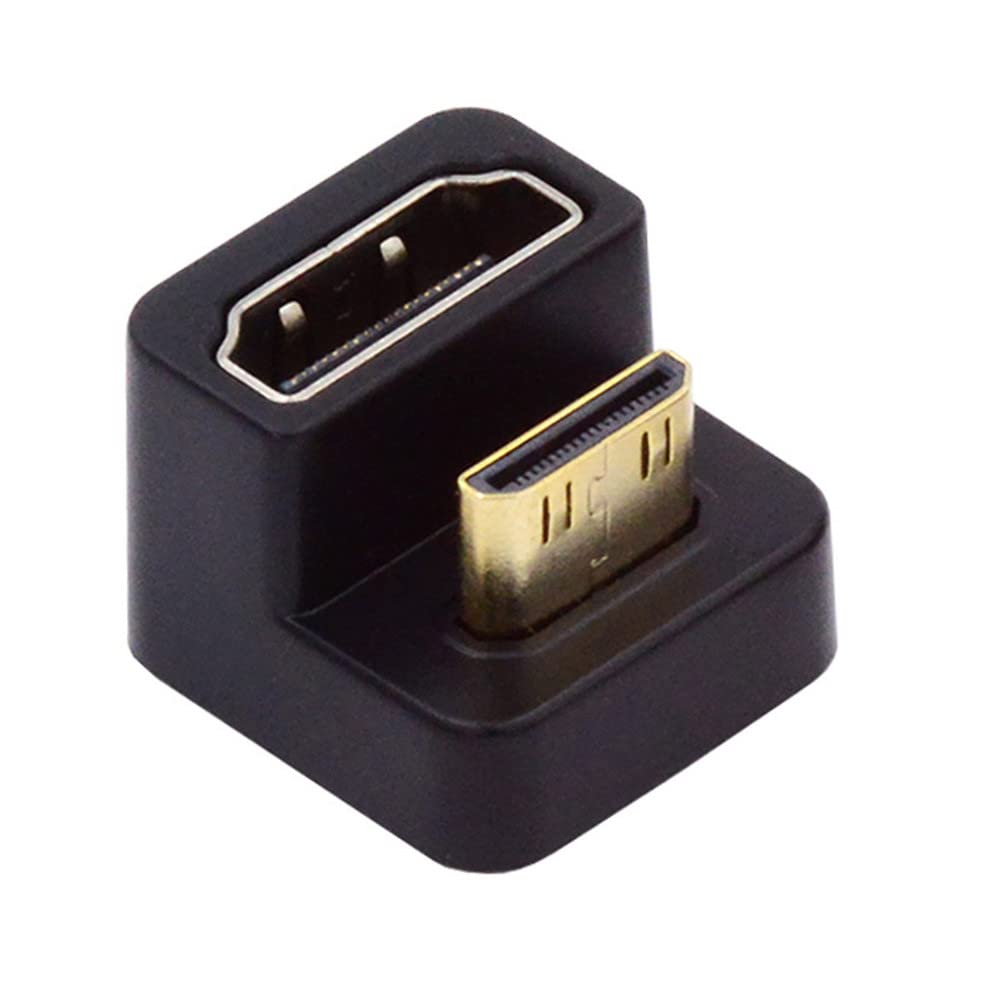 Xiwai 360 度の上の反対 U の形の背部は HDMI の女性の延長アダプターのコンバーターへの小型 HDMI 1.4 の男性を曲げました