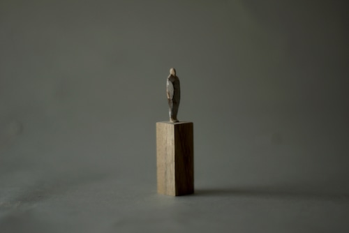 (074)wood figure-mini台付_043