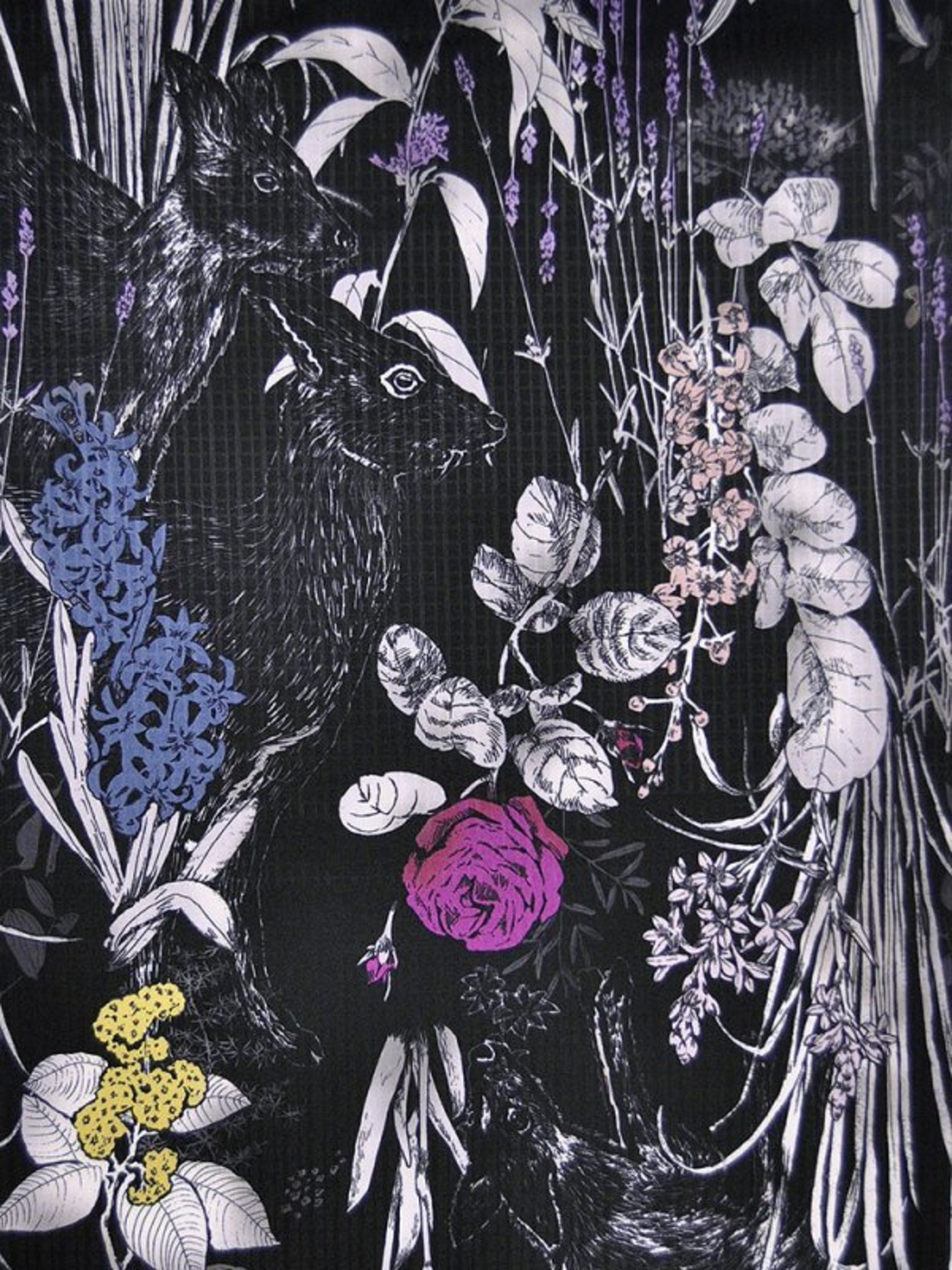 【受注商品】Rumi Rockきもの「パフュームの森」　[A778]
