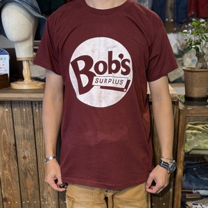 1980's〜 VINTAGE Bob's SURPLUS PRINT T-SHIRT SINGLE STITCH  /  1980年代～ ヴィンテージ  ボブズ サープラス プリント Tシャツ  袖 裾 シングルステッチ 【着画有り】