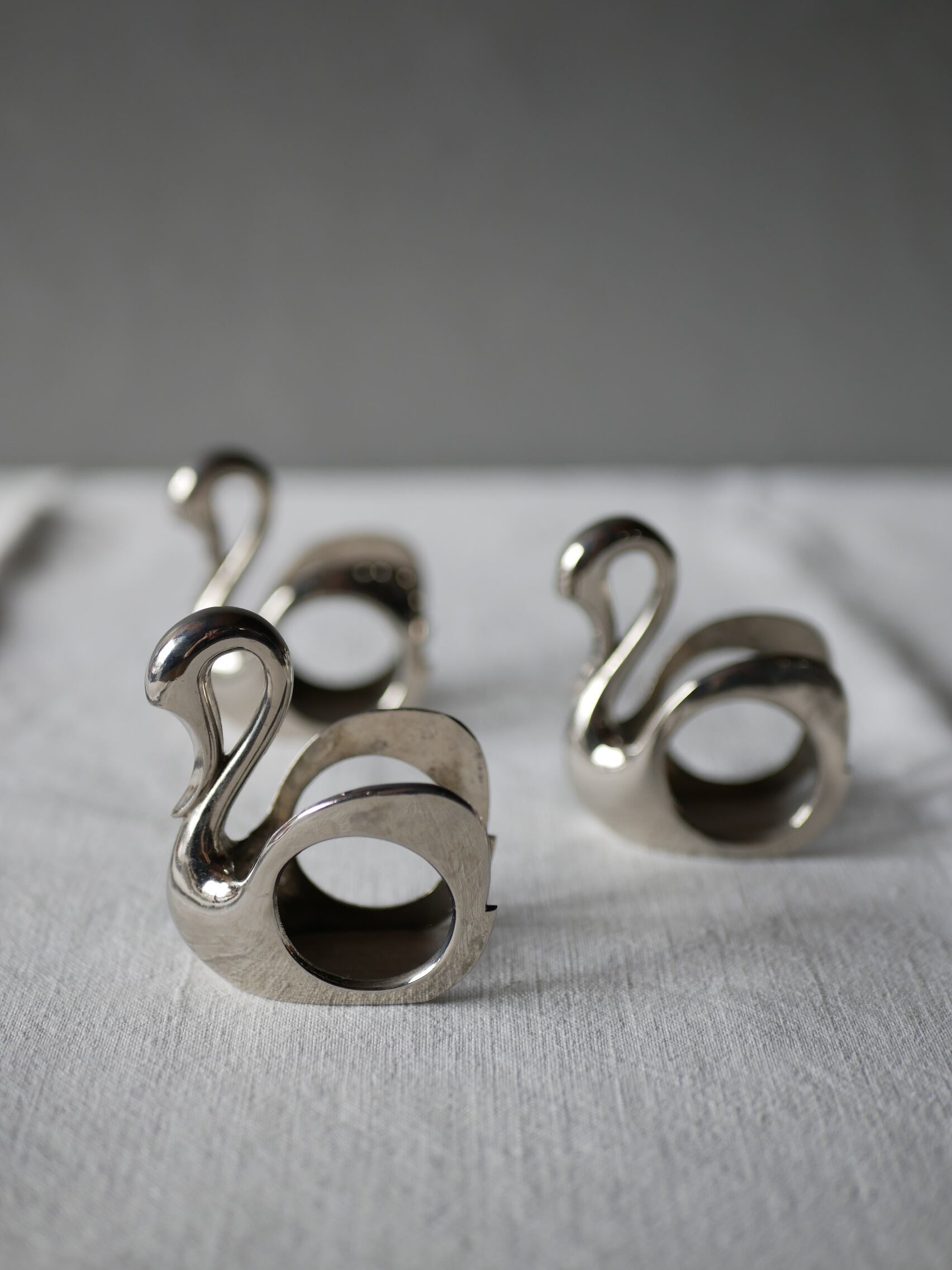 スワン ナプキンリング 白鳥 フランスアンティーク ブロカント