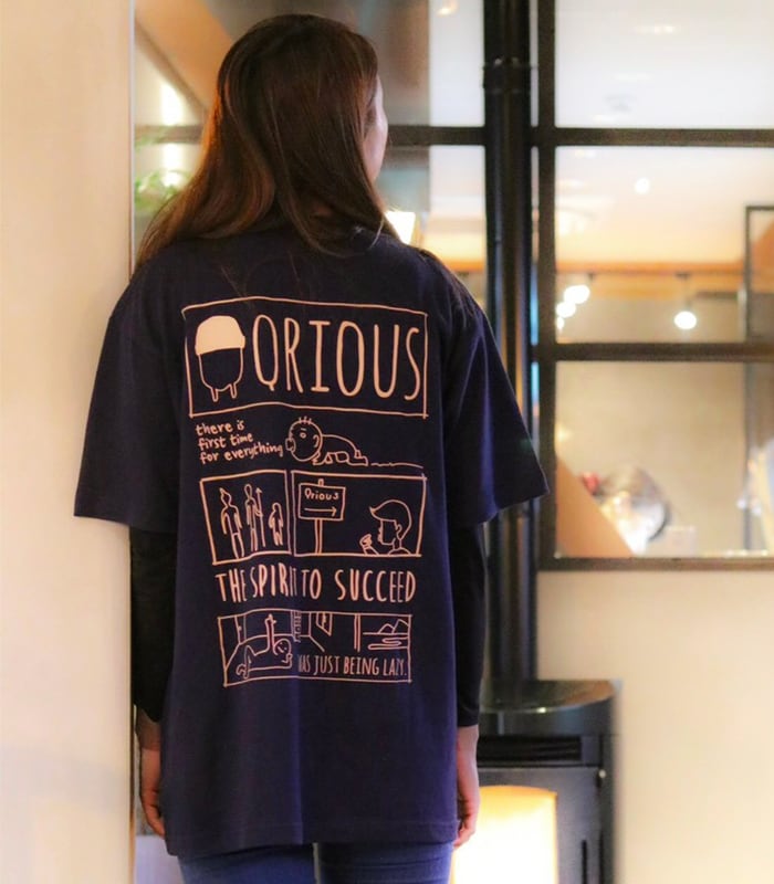 バックプリントTシャツ ｜ M-L-XL-size | QRIOUS