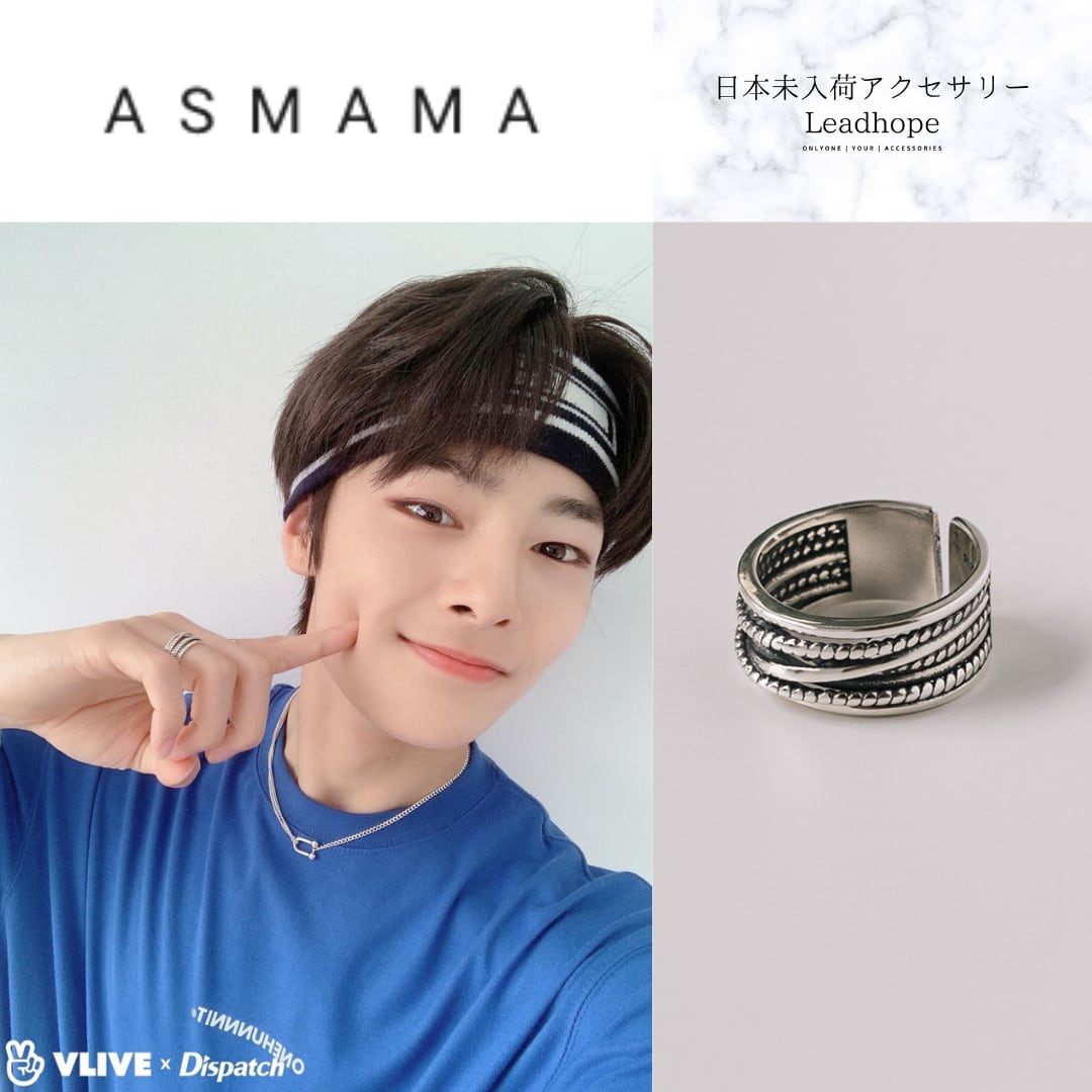 925SILVER アルティナリング ASMAMA 正規品 StrayKids アイエン 着用モデル 日本未入荷アクセサリー  Leadhope