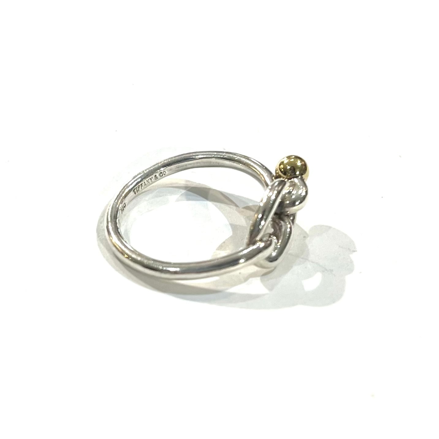 TIFFANY&CO】2337 結コンビツイストノットリング 14-15号／シルバー925