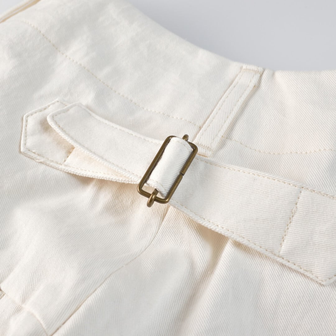 sasanqua by trees サザンカバイツリーズ カツラギバナナトラウザー Banana Trouther・アイボリー 洗練されたシルエットが特徴のパンツです。【送料無料】