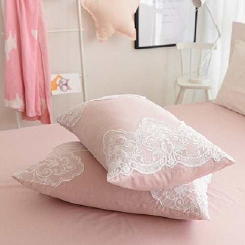 シンプルで新鮮な4ピースの綿の女の子の心の寝具 シンプルで新鮮な4ピースの綿の女の子の心の寝具