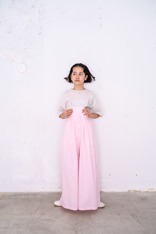 【21SS】フランキーグロウ ( frankygrow ) AIRY WIDE OVERALL DYED［ S / M  ］pink  オーバーオール　サロペット　オールインワン