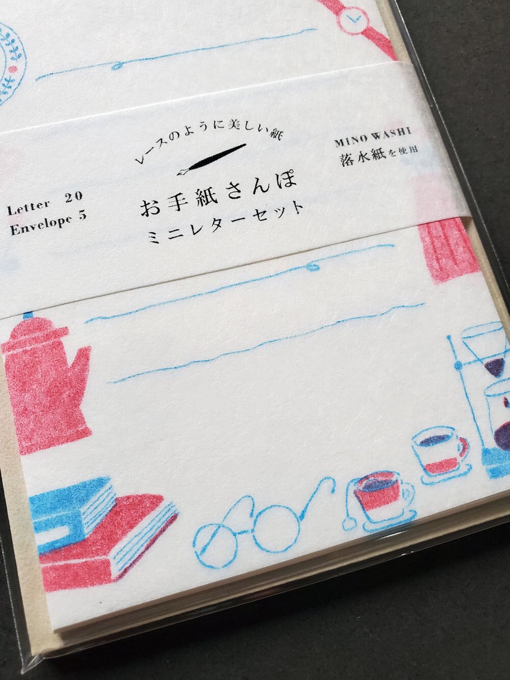 【プレ】川の字様★専用ページ 古川紙工 お手紙さんぽミニレターセット カフェ | 文具雑貨 RAIN DROPS