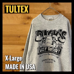 【TULTEX】 USA素材 店舗 レストランバー イラスト スウェット トレーナー XL アメリカ古着