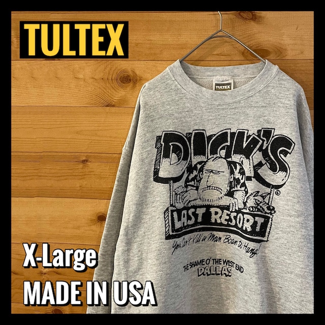 【TULTEX】 USA素材 店舗 レストランバー イラスト スウェット トレーナー XL アメリカ古着