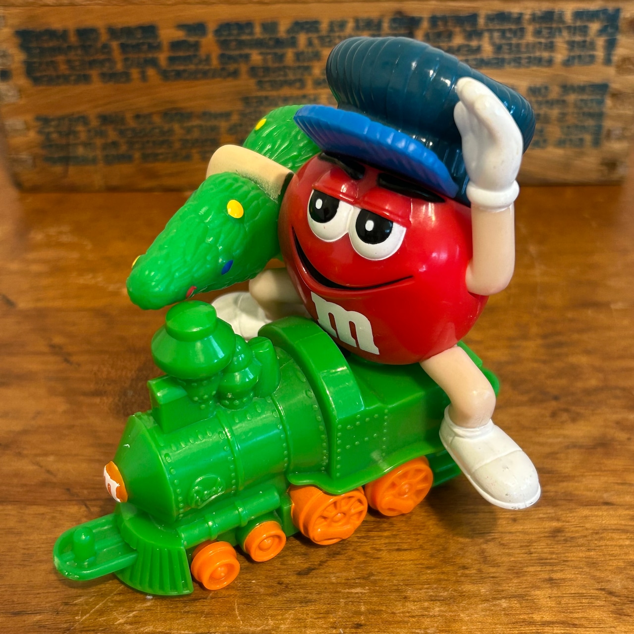 M&M's クリスマス・トレイン・トッパー サーカストレイン 列車 機関車 レッド 車掌 クリスマスツリー 2002  エムアンドエムズ MU-288