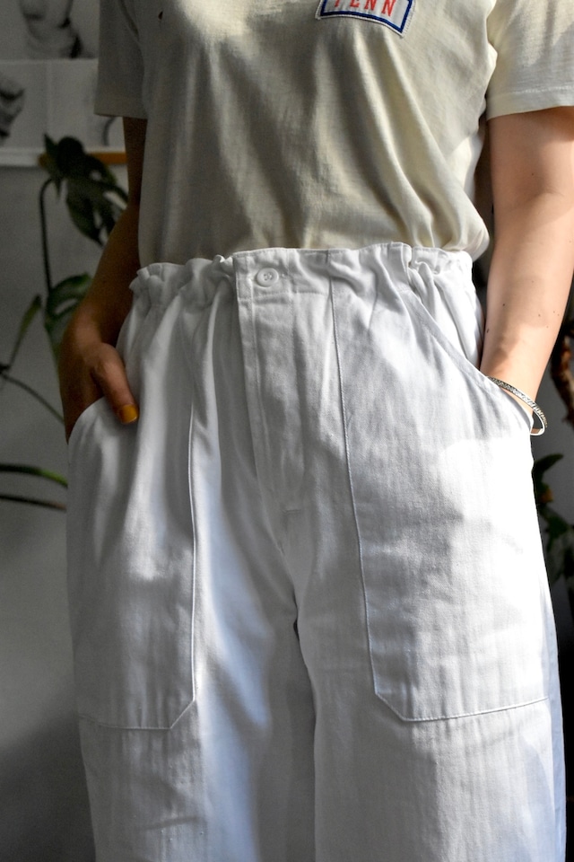 90‘s- "czech army" "cook pants" "white"
