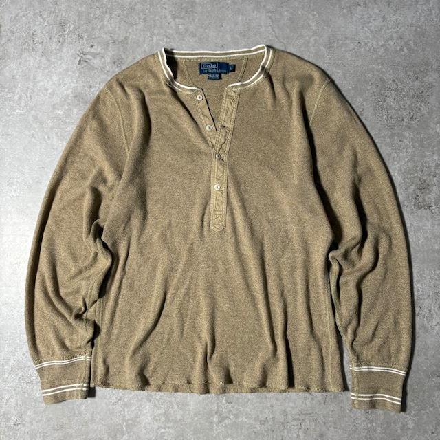 1990s “Polo by Ralph Lauren” Henley Neck Long Sleeve T-Shirt