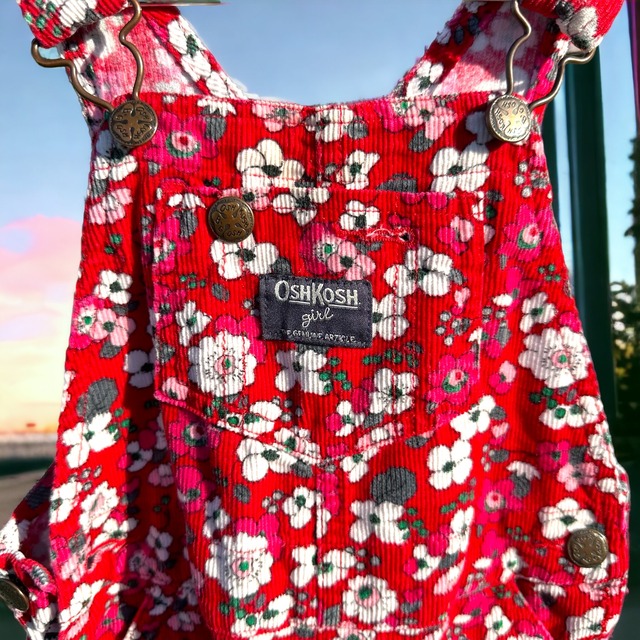 【KIDS】OSHKOSH bgosh  flower overall size18m