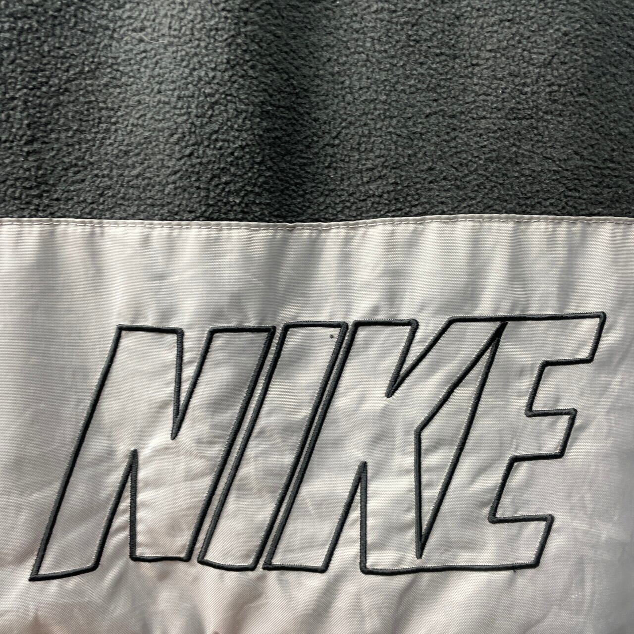 00年代 NIKE ナイキ スウォッシュロゴ刺繍 リバーシブル フリース