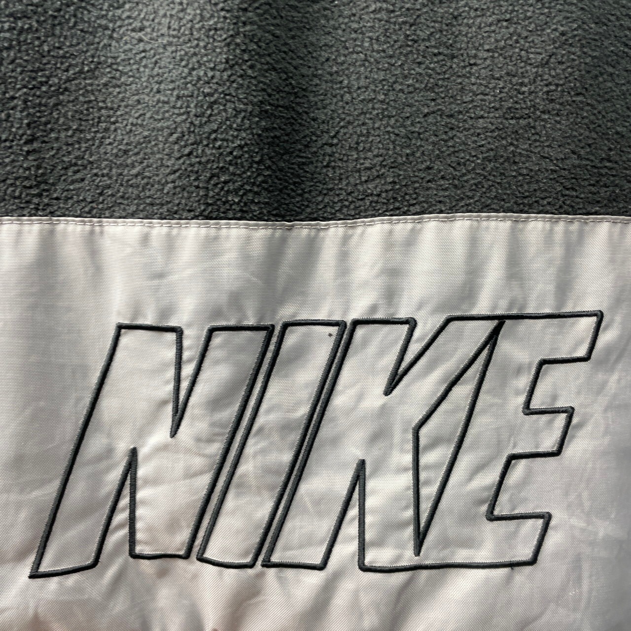 00年代 NIKE ナイキ スウォッシュロゴ刺繍 リバーシブル フリース 