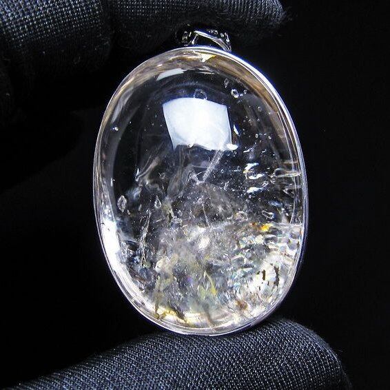 アイリスクォーツ 水晶 ペンダント 虹入り おまかせ便 一点物 112-14167