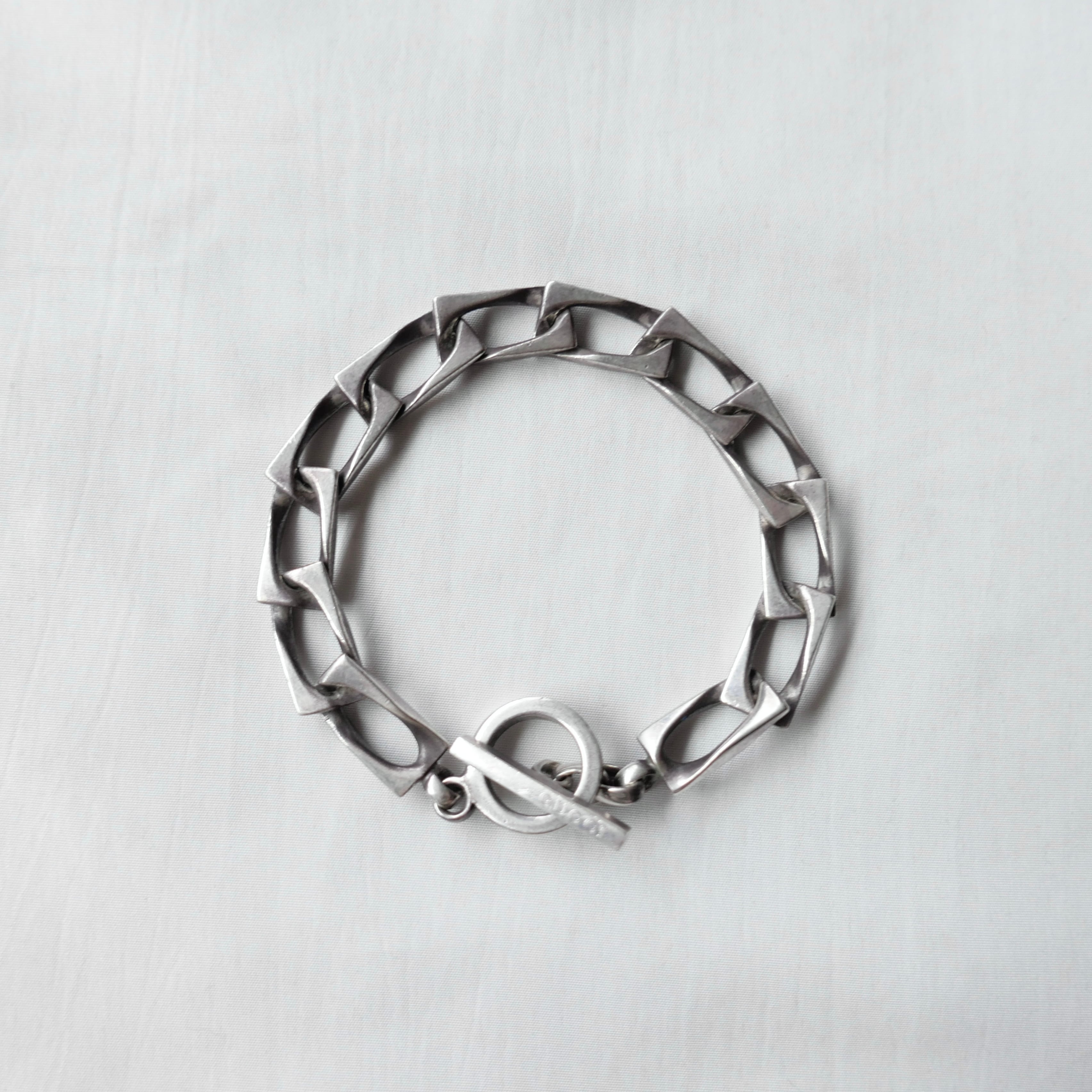 GUCCI SILVER925 SQUARE CHAIN BRACELET | safarionline
